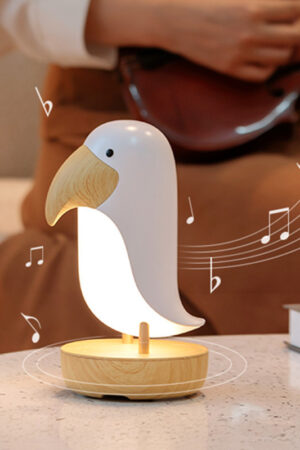 Creative Wooden Bird Table Lamp – Unique Bedroom Decorative Night Light