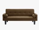Medieval Fabric Loveseat Sofa - Button-Tufted Living Room Furniture with Pillows