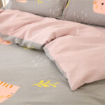 4-Piece Cotton Bedding Set – Soft & Breathable Duvet Cover Set with Pillowcases 