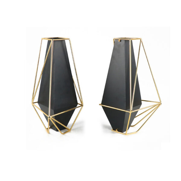 Retro Geometric Ceramic Vase – Vintage-Style Decorative Flower Vase for Home Decor - Image 5