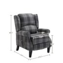 Vintage Upholstered Armchair – Comfortable Recliner Lounge Chair for Living Room