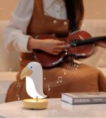 Creative Wooden Bird Table Lamp – Unique Bedroom Decorative Night Light 