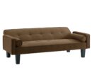 Medieval Fabric Loveseat Sofa - Button-Tufted Living Room Furniture with Pillows