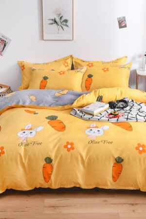 4-Piece Bedding Set - Soft & Comfortable Quilt Cover and Sheets