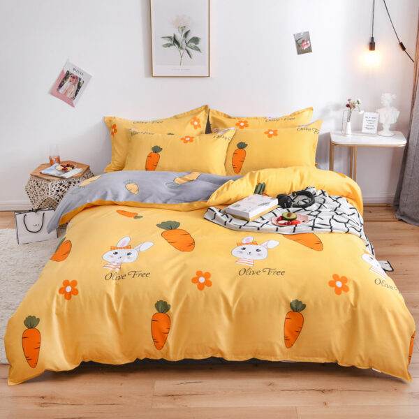 4-Piece Bedding Set - Soft & Comfortable Quilt Cover and Sheets