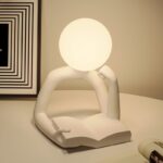 Modern Creative Desk Lamp – Minimalist Reading Light for Dormitory & Study 