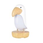 Creative Wooden Bird Table Lamp – Unique Bedroom Decorative Night Light 