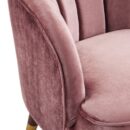 Upholstered Barrel Accent Chair - Stylish Lounge Chair with Wooden Legs