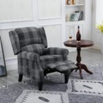Vintage Upholstered Armchair – Comfortable Recliner Lounge Chair for Living Room 