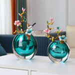 Modern Luxury Glass Vase – Elegant Decorative Flower Vase for Home & Office 