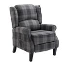 Vintage Upholstered Armchair – Comfortable Recliner Lounge Chair for Living Room