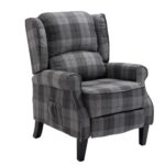 Vintage Upholstered Armchair – Comfortable Recliner Lounge Chair for Living Room 