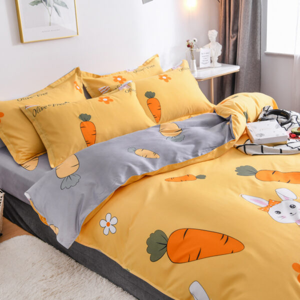 4-Piece Bedding Set - Soft & Comfortable Quilt Cover and Sheets - Image 2