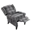 Vintage Upholstered Armchair – Comfortable Recliner Lounge Chair for Living Room