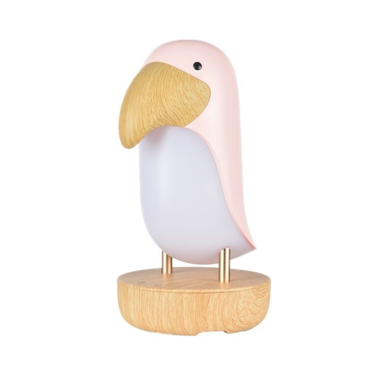 Creative Wooden Bird Table Lamp – Unique Bedroom Decorative Night Light 