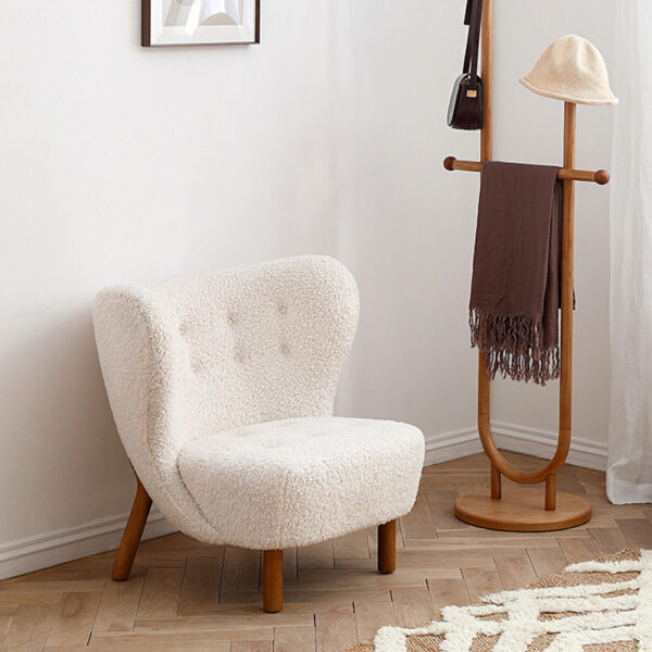 Vintage Upholstered Armchair – Comfortable Recliner Lounge Chair for Living Room 