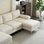 U-Shaped 4-Seater Sofa – Modern Indoor Combination Sectional Couch for Living Room 