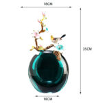 Modern Luxury Glass Vase – Elegant Decorative Flower Vase for Home & Office 