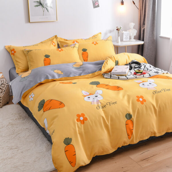 4-Piece Bedding Set - Soft & Comfortable Quilt Cover and Sheets - Image 4