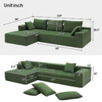 Modular Sofa Set – Customizable Combination Couch for Modern Living Room 